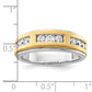 14K Two-Tone Lab Grown VS/SI+ G+ Diamond Men's Ring