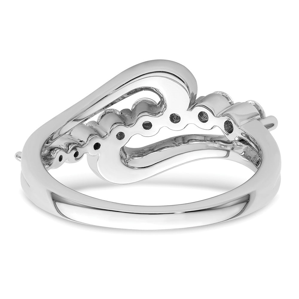 14k White Gold 1 1/5 Ct. Lab Grown Diamond VS/SI+ G+ Complete Fashion Ring