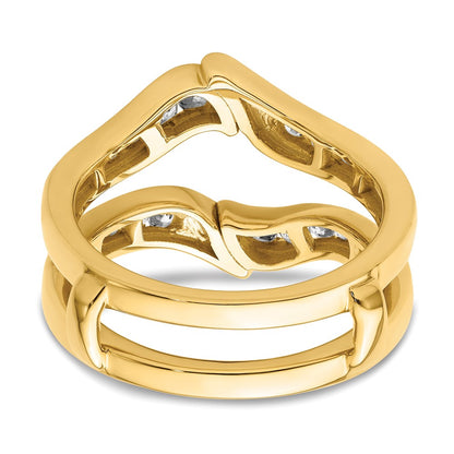 14k Yellow Gold 5/8 Ct. Lab Grown Diamond VS/SI+ G+ Complete Ring Guard