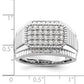 14k White Gold 7/8 Ct. Lab Grown Diamond VS/SI+ G+ Men's Ring