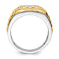 14k Two-Tone 1 1/5 Ct. Lab Grown Diamond VS/SI+ G+ Men's Ring