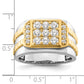 14k Two-Tone 1 1/5 Ct. Lab Grown Diamond VS/SI+ G+ Men's Ring