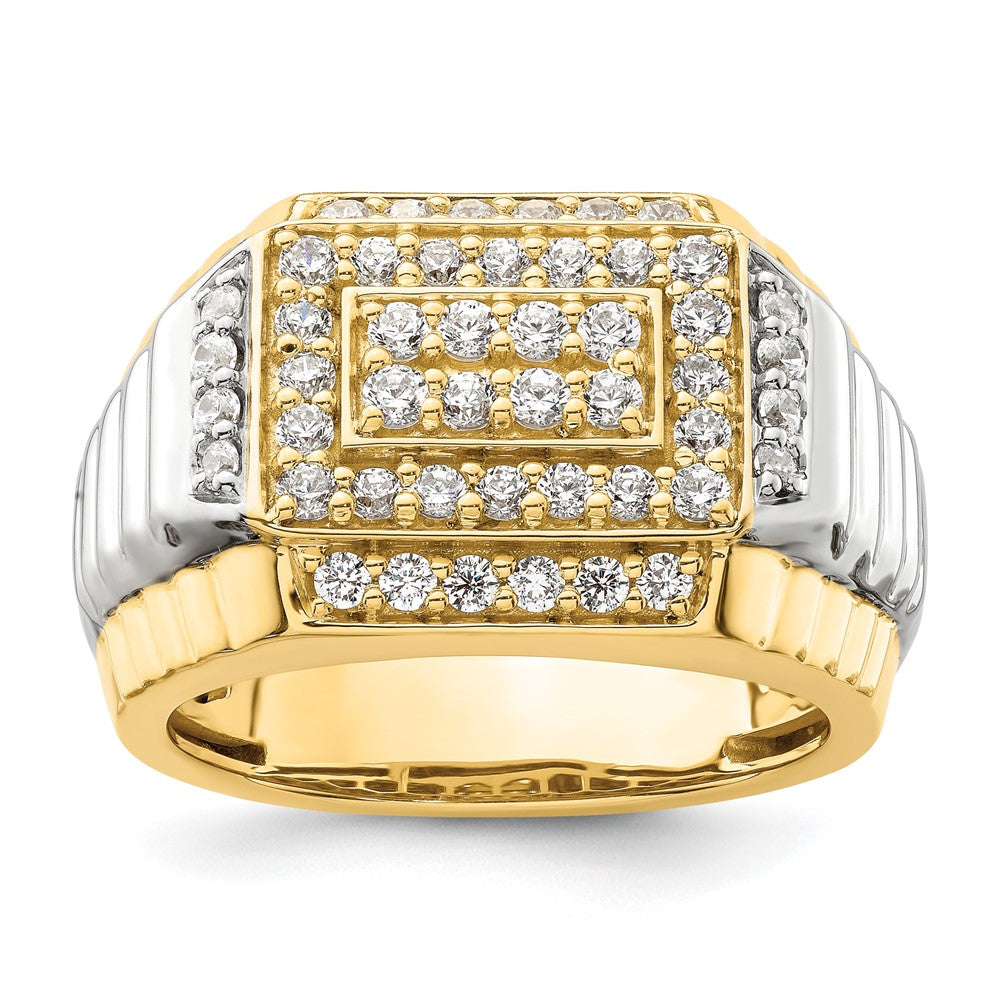 14k Two-Tone 1 Ct. Lab Grown Diamond VS/SI+ G+ Men's Ring