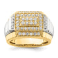 14k Two-Tone 1 Ct. Lab Grown Diamond VS/SI+ G+ Men's Ring