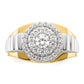 14k Two-Tone 1 1/4 Ct. Lab Grown Diamond VS/SI+ G+ Cluster Men's Ring