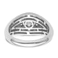 14k White Gold 1 1/2 Ct. Lab Grown Diamond VS/SI+ G+ Men's Ring