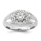 14k White Gold 1 1/2 Ct. Lab Grown Diamond VS/SI+ G+ Men's Ring