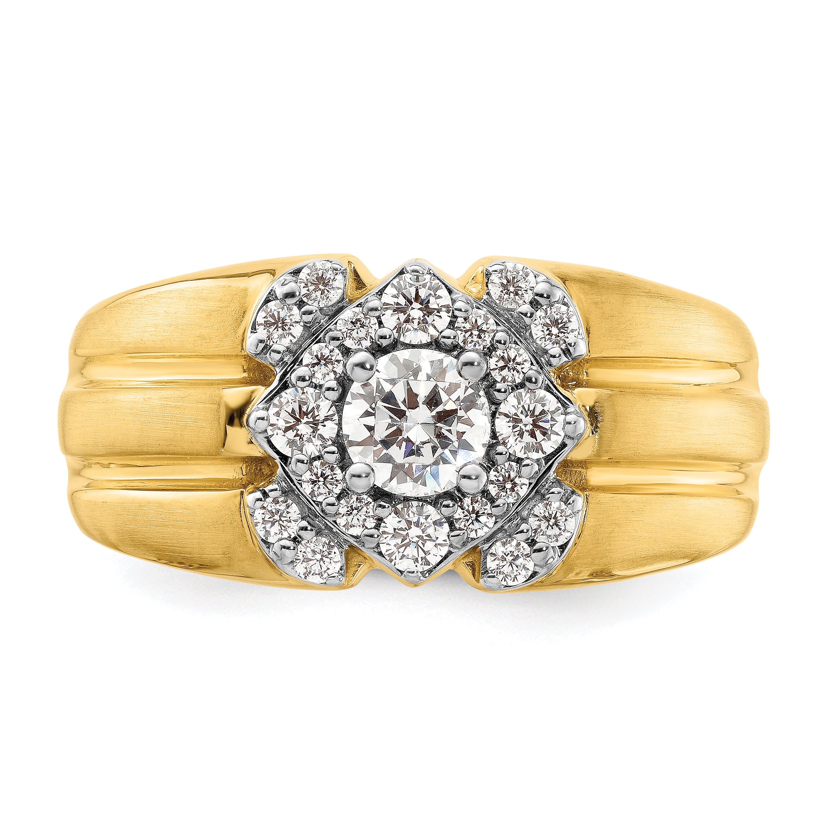 14k Two-Tone 1 Ct. Lab Grown Diamond VS/SI+ G+ Men's Ring