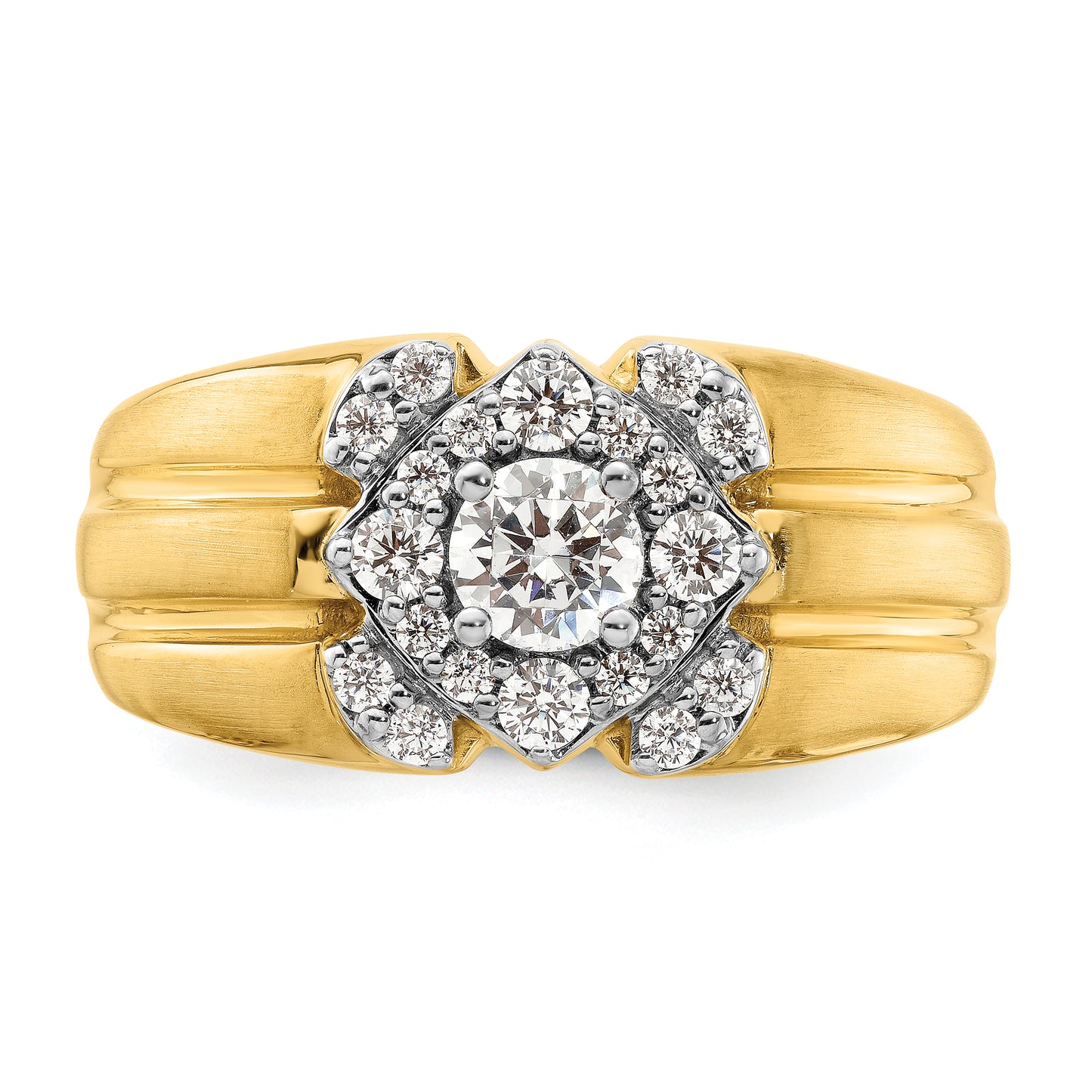 14k Two-Tone 1 Ct. Lab Grown Diamond VS/SI+ G+ Men's Ring