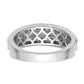 10k White Gold 1/5 Ct. Lab Grown Diamond VS/SI+ G+ Double Row Men's Ring