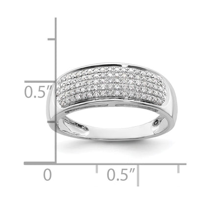 14k White Gold 1/4 Ct. Lab Grown Diamond VS/SI+ G+ Ladies Band Ring