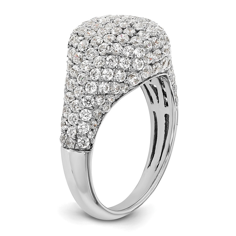14k White Gold 2 3/8 Ct. Lab Grown Diamond VS/SI+ G+ Cluster Fashion Ring