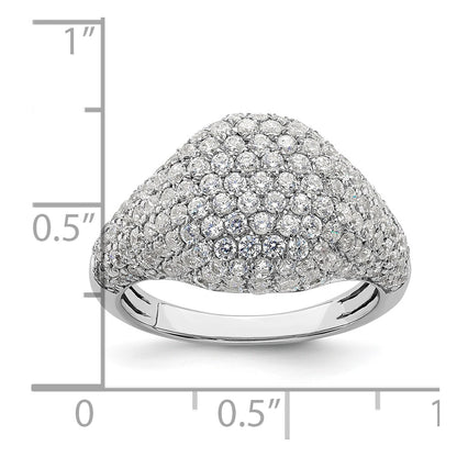 14k White Gold 2 3/8 Ct. Lab Grown Diamond VS/SI+ G+ Cluster Fashion Ring