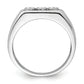 14K White Gold Lab Grown VS/SI+ G+ Diamond Men's Ring