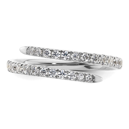 14K White Gold True Origin 3/8 Carat Lab Grown Diamond Vs D E F Fancy Band