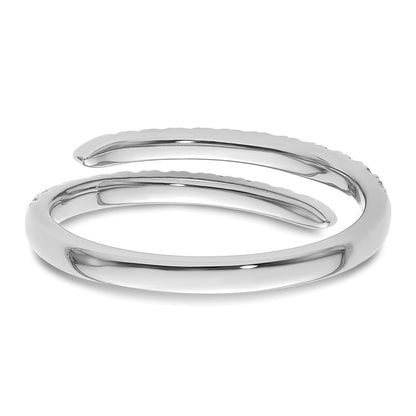 14K White Gold True Origin 3/8 Carat Lab Grown Diamond Vs D E F Fancy Band