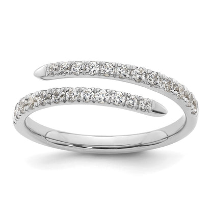 14K White Gold True Origin 3/8 Carat Lab Grown Diamond Vs D E F Fancy Band