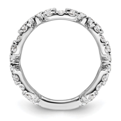 14K White Gold True Origin 2 3/8 Carat Lab Grown Diamond Vs Def Band