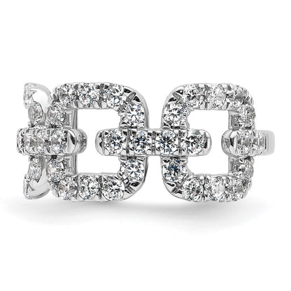 14K White Gold True Origin 2 3/8 Carat Lab Grown Diamond Vs Def Band