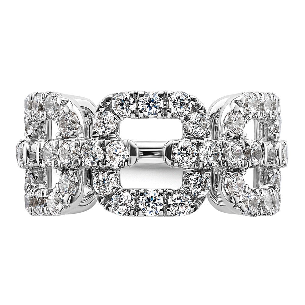 14K White Gold True Origin 2 3/8 Carat Lab Grown Diamond Vs Def Band