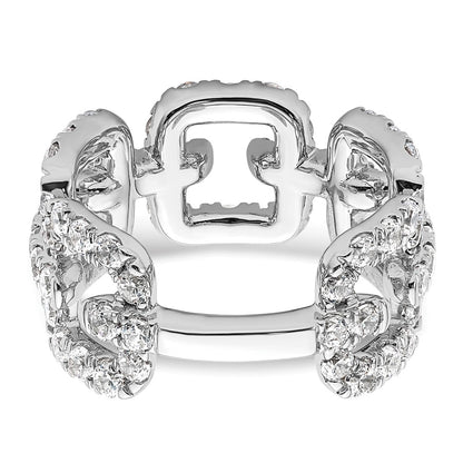 14K White Gold True Origin 2 3/8 Carat Lab Grown Diamond Vs Def Band