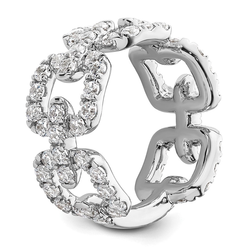 14K White Gold True Origin 2 3/8 Carat Lab Grown Diamond Vs Def Band