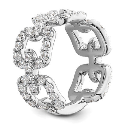 14K White Gold True Origin 2 3/8 Carat Lab Grown Diamond Vs Def Band
