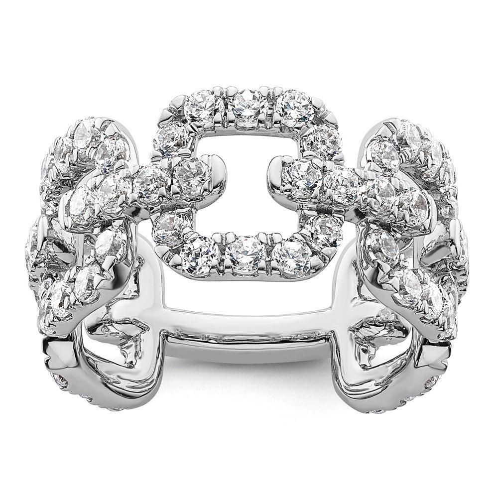14K White Gold True Origin 2 3/8 Carat Lab Grown Diamond Vs Def Band