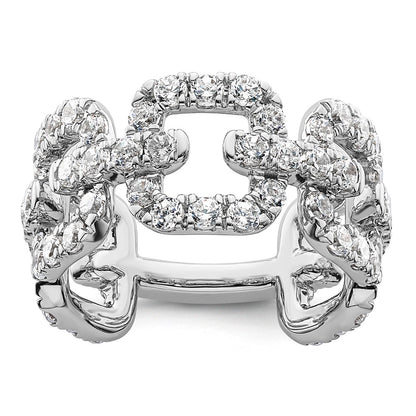 14K White Gold True Origin 2 3/8 Carat Lab Grown Diamond Vs Def Band