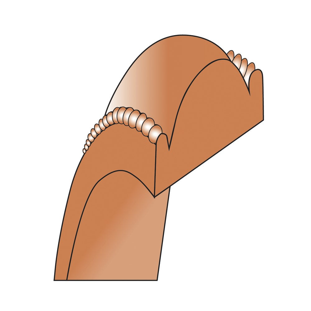 10k Rose Gold 3mm Milgrain Half Round Wedding Band Ring