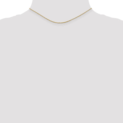 14K Yellow Gold 14 Inch 1.1mm Ropa With Spring Ring Clasp Chain Necklace