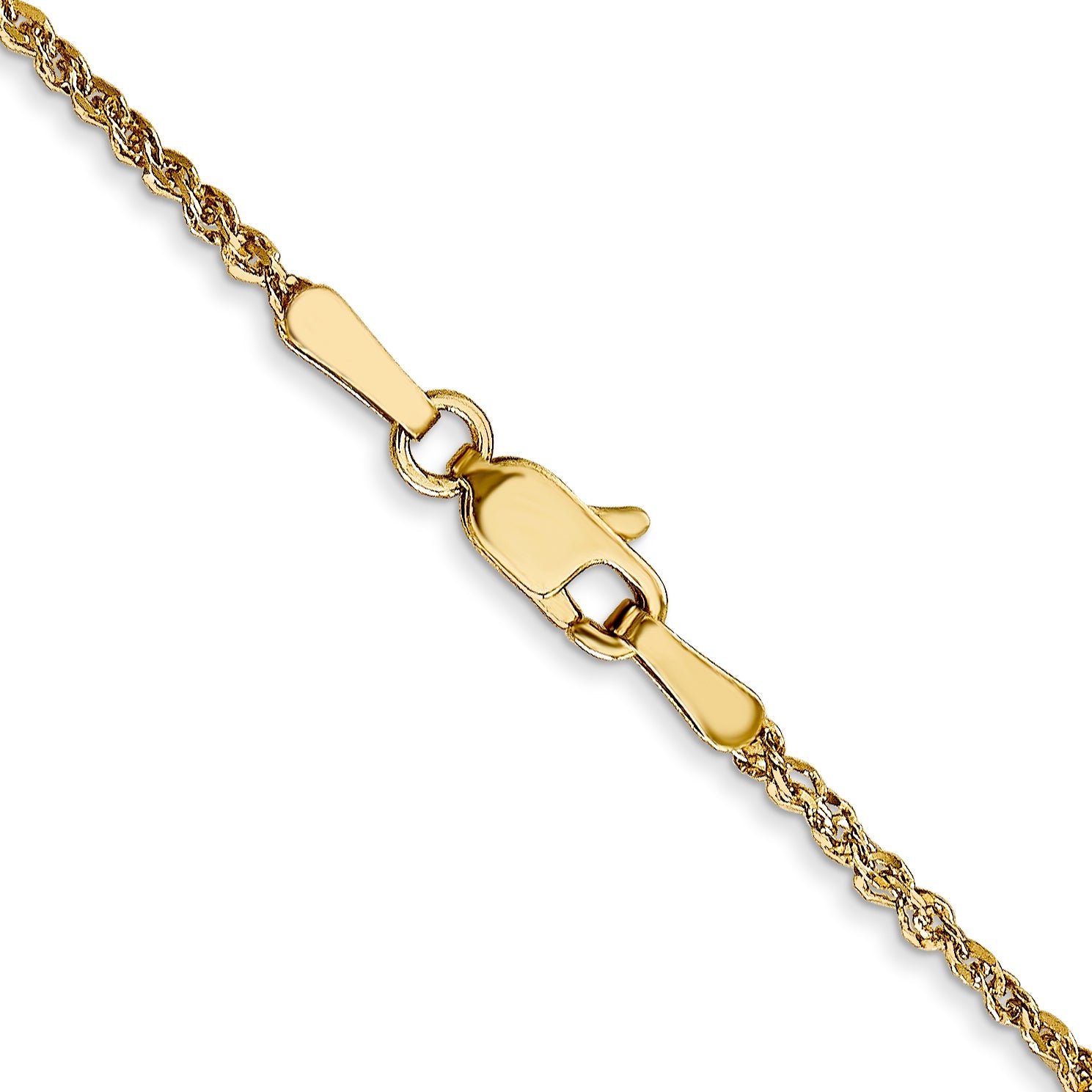 14K Yellow Gold 16 Inch 1.7mm Ropa With Lobster Clasp Chain Necklace