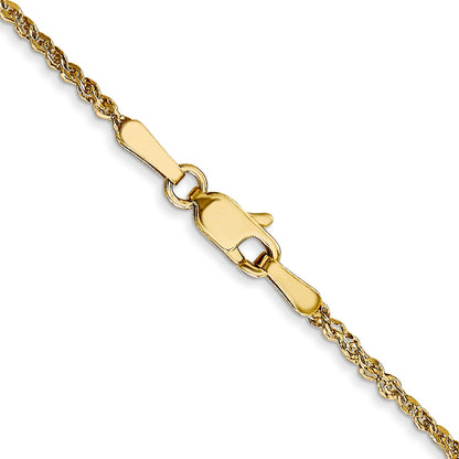 14K Yellow Gold 20 Inch 1.7mm Ropa With Lobster Clasp Chain Necklace