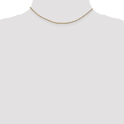 14K Yellow Gold 14 Inch 1.7mm Ropa With Lobster Clasp Chain Necklace