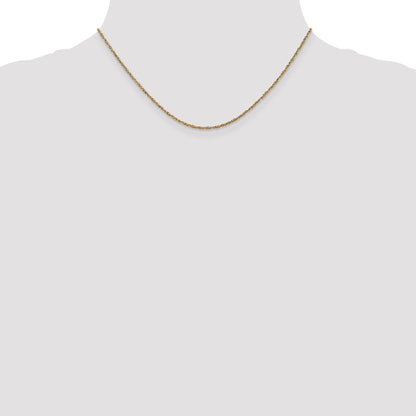 14K Yellow Gold 16 Inch 1.7mm Ropa With Lobster Clasp Chain Necklace