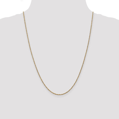 14K Yellow Gold 24 Inch 1.7mm Ropa With Lobster Clasp Chain Necklace