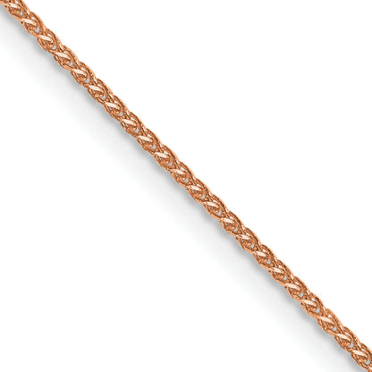 14K Rose Gold 22 Inch 1.05mm Diamond-Cut Spiga With Lobster Clasp Chain Necklace