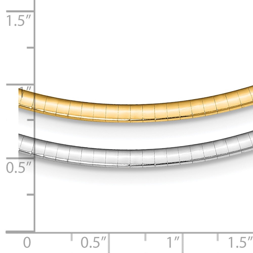 18 Inch Sterling Silver Gold-Pltd 3mm Reversible W/2In Ext Cubetto Chain Necklace