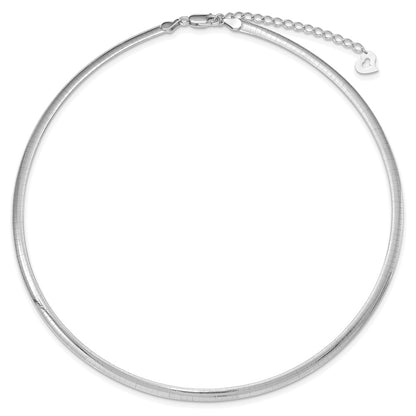 18 Inch Sterling Silver Gold-Plated 4mm Reversible W/2In Ext Cubetto Chain Necklace