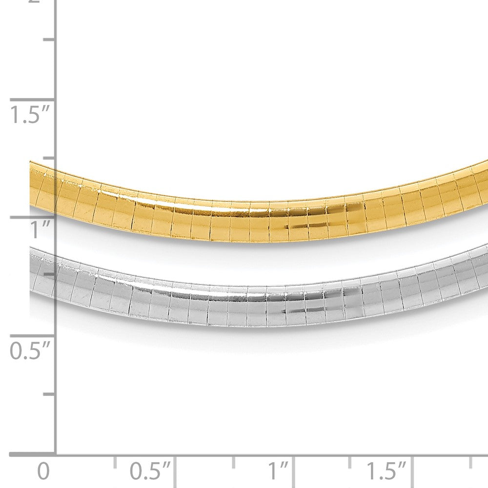 18 Inch Sterling Silver Gold-Plated 4mm Reversible W/2In Ext Cubetto Chain Necklace