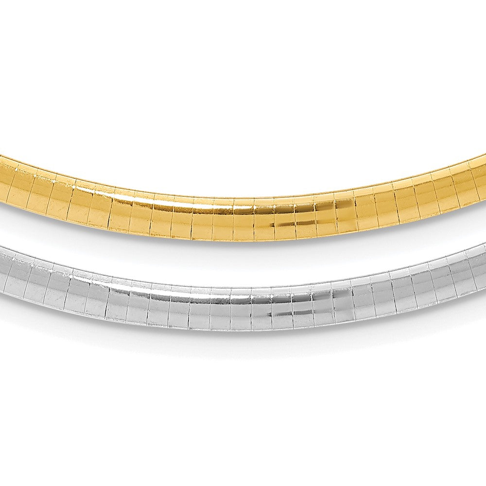 16 Inch Sterling Silver Gold-Plated 4mm Reversible W/2In Ext Cubetto Chain Necklace