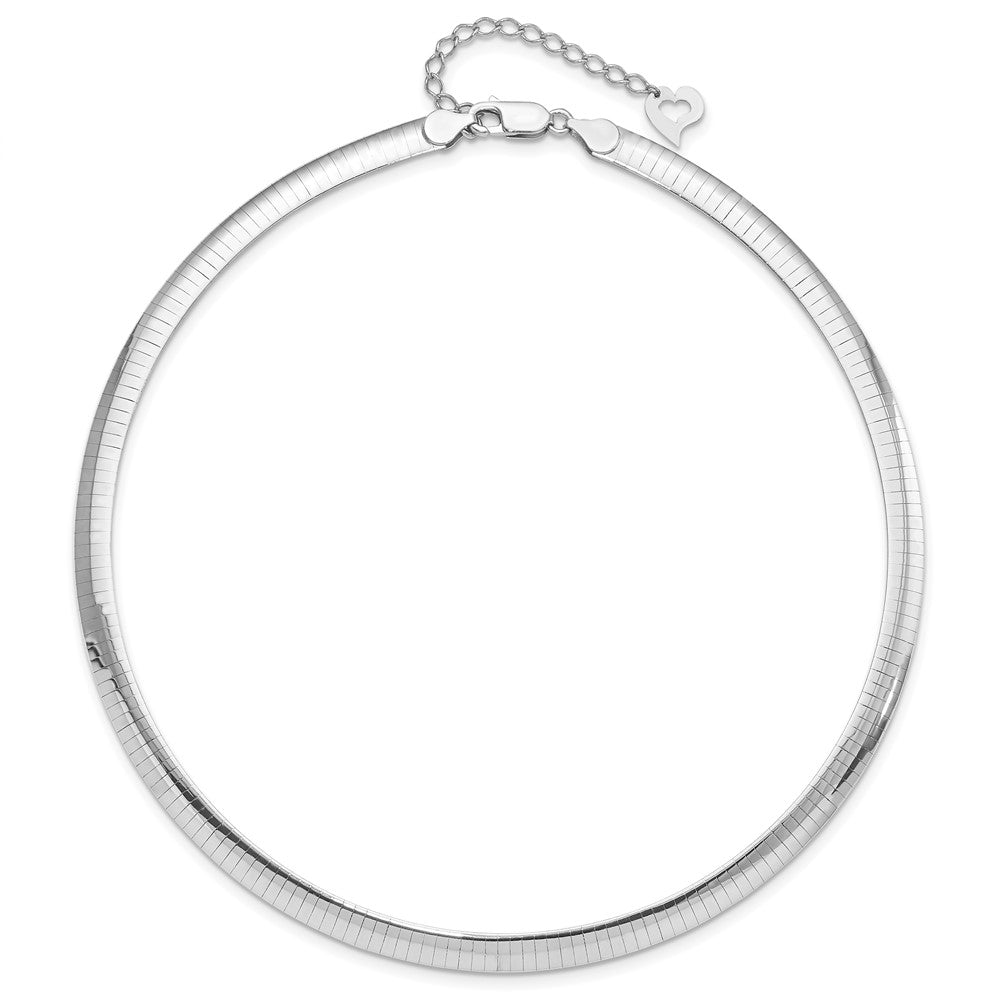 18 Inch Sterling Silver Gold-Plated 6mm Reversible W/2In Ext Cubetto Chain Necklace