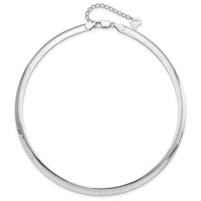 18 Inch Sterling Silver Gold-Plated 6mm Reversible W/2In Ext Cubetto Chain Necklace