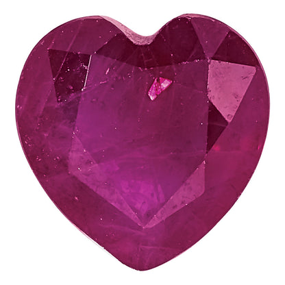 Gemstone Ruby C Quality 5mm Heart