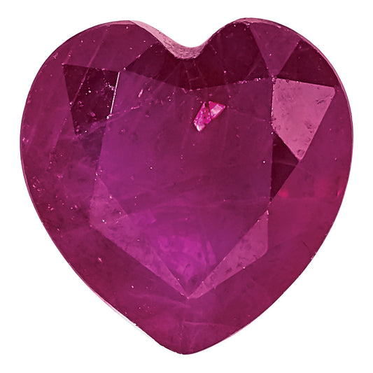 Gemstone Ruby C Quality 5mm Heart