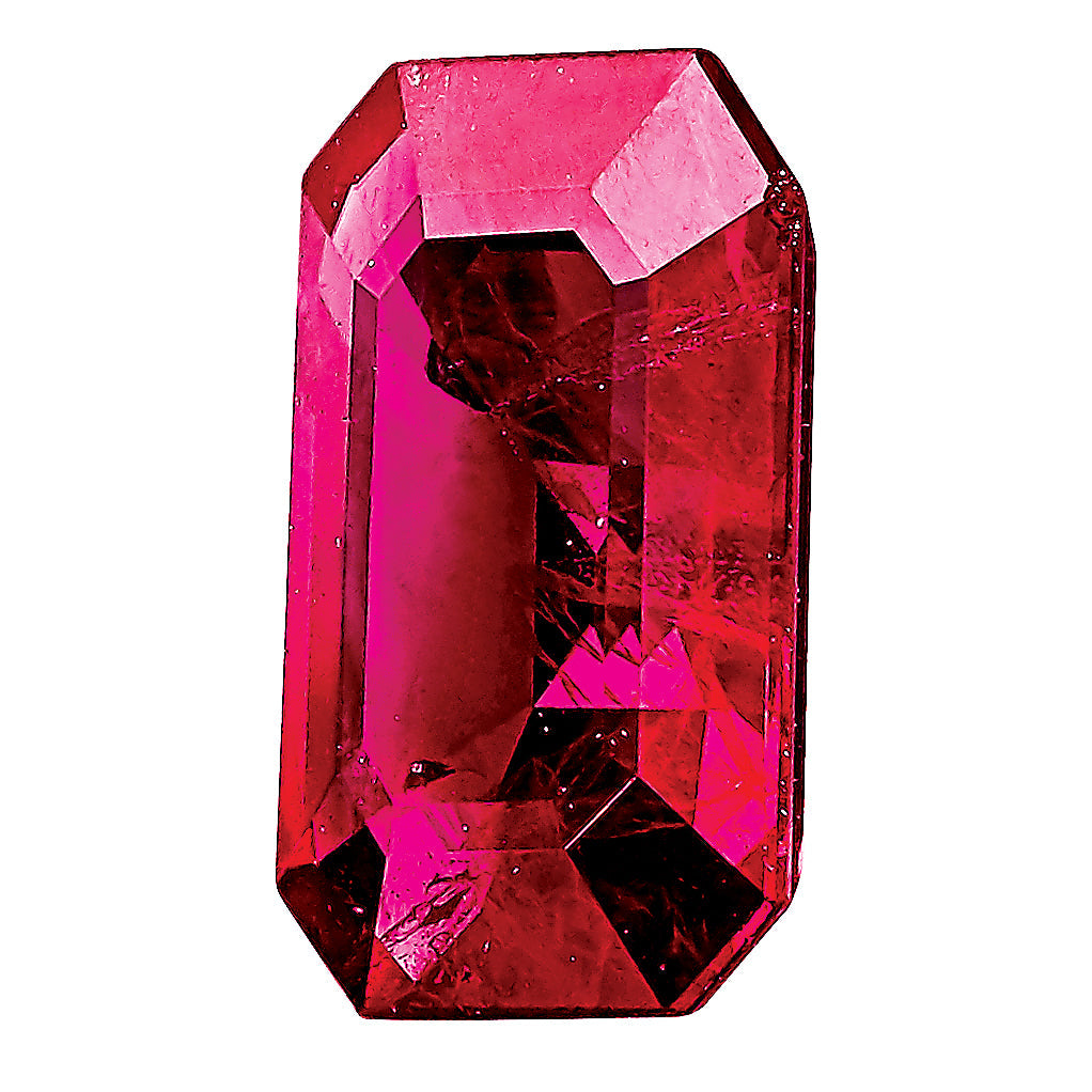Gemstone Ruby A Quality 5X3mm Emerald Cut