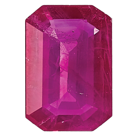 Gemstone Ruby A Quality 5X3mm Emerald Cut