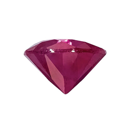 Gemstone Ruby A Quality 1mm Round Diamond-Cut