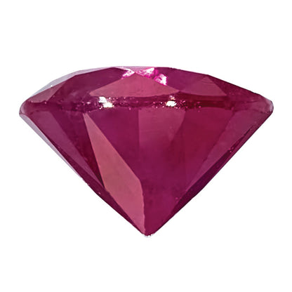 Gemstone Ruby A Quality 1.25mm Round Diamond-Cut