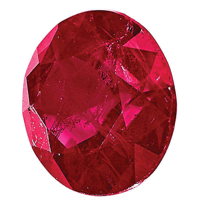 Gemstone Ruby A Quality 2.5mm Round Diamond-Cut